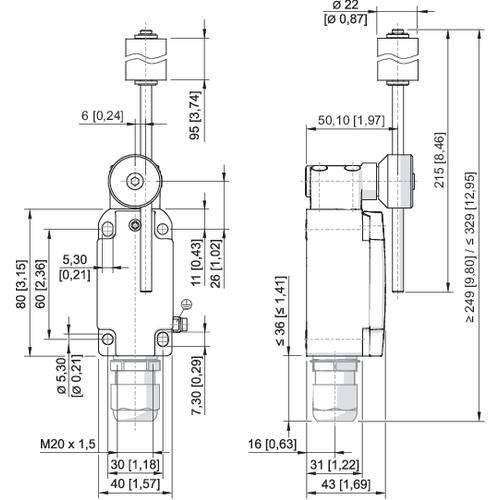 Stahl Positionsschalter 8074/2-1-SR40#257201