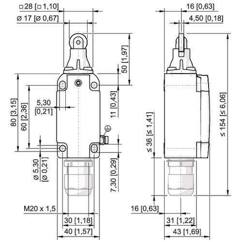 Stahl Positionsschalter 8074/2-3-R-40#257204