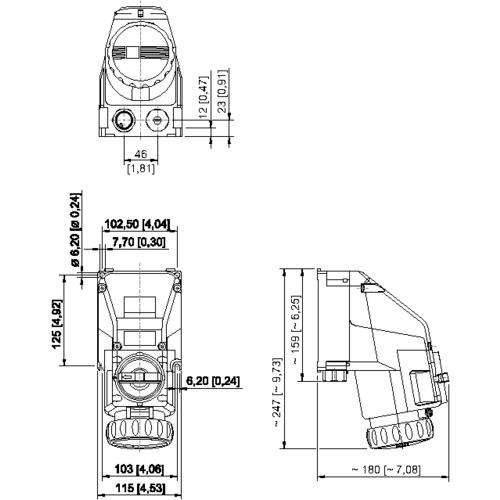 Stahl Schaltersteckdose 8570/21-505-S#290307