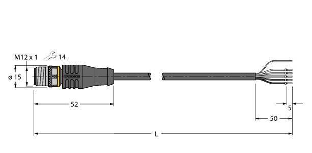 Turck Aktuator- u. Sensorleitung RSS4.5T-0.3/TXL
