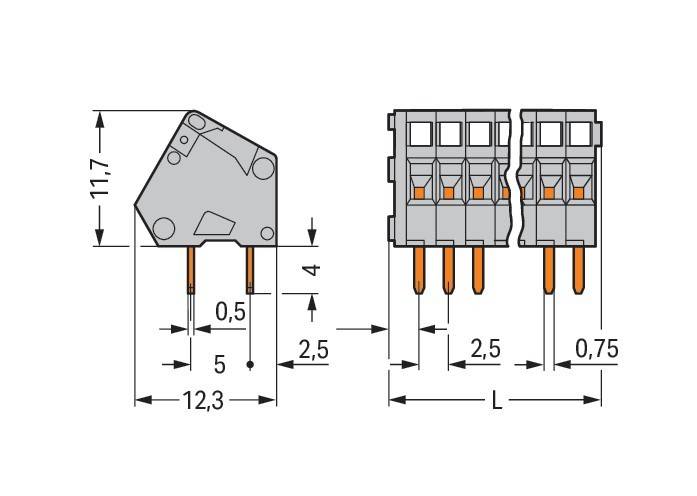WAGO GmbH & Co. KG Leiterplattenklemme 233-108