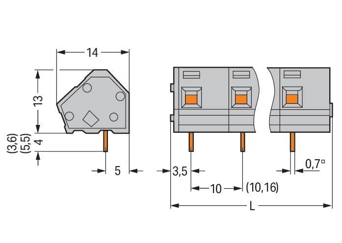 WAGO GmbH & Co. KG Leiterplattenklemme 236-303