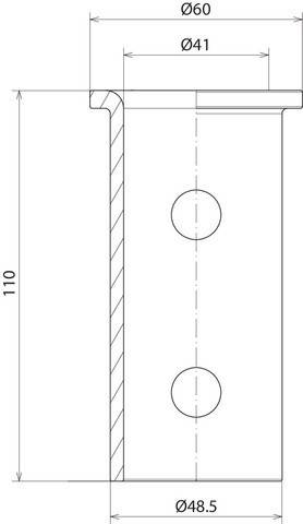 DEHN Adapter D50/40mm AD 50 40 L110 STTZN
