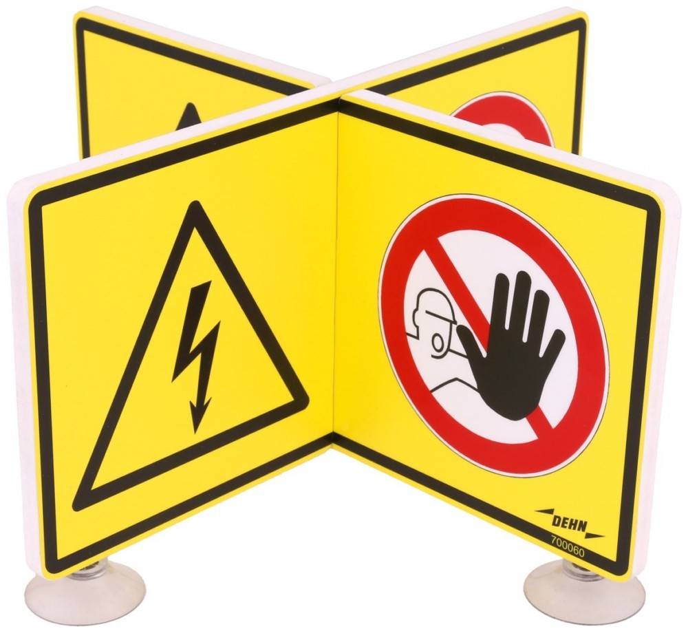 DEHN WuHSchild Achtung Spannung WHS AS ZFUV