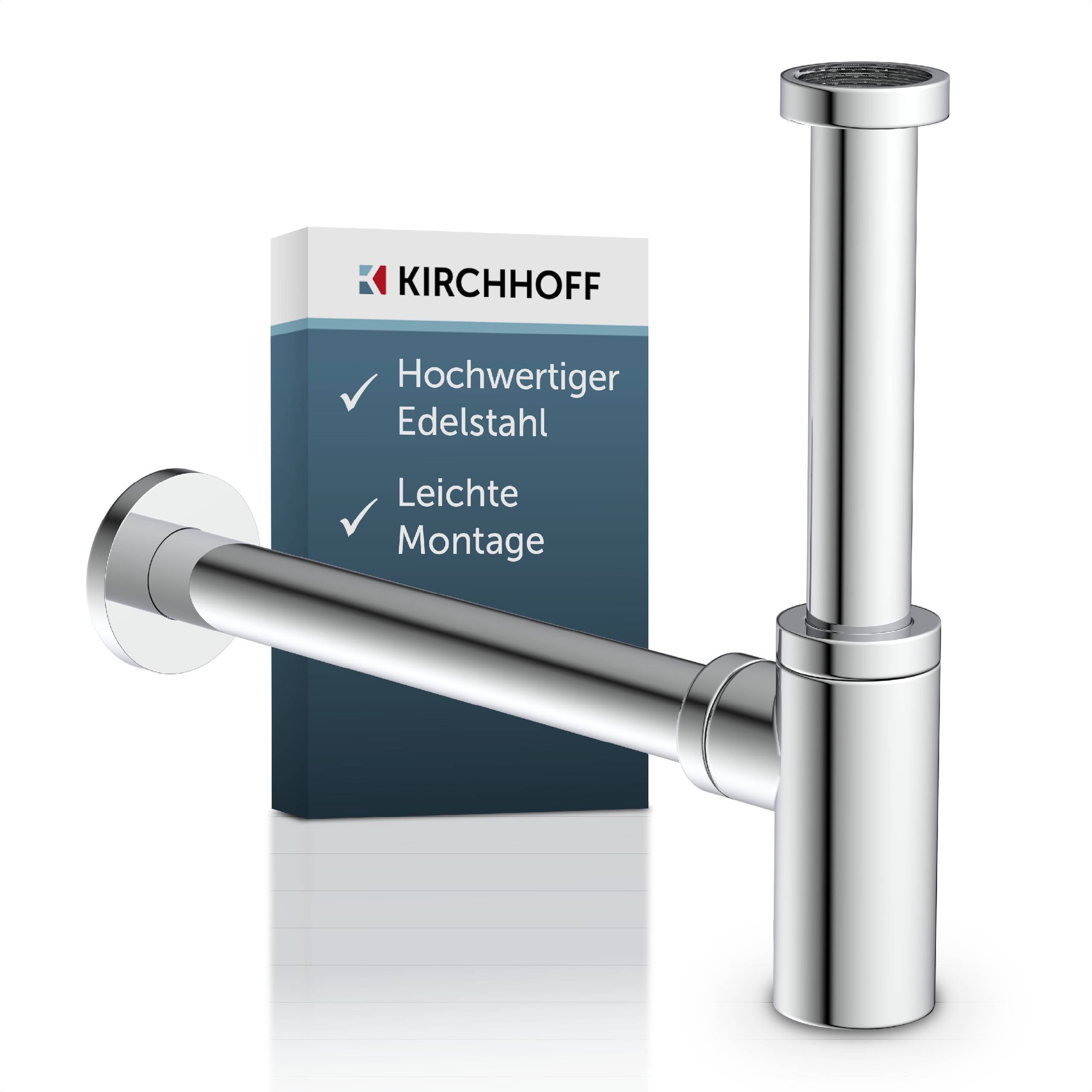 DS-5WK Flaschensiphon, Chrom, 1 1/4" x 32 mm