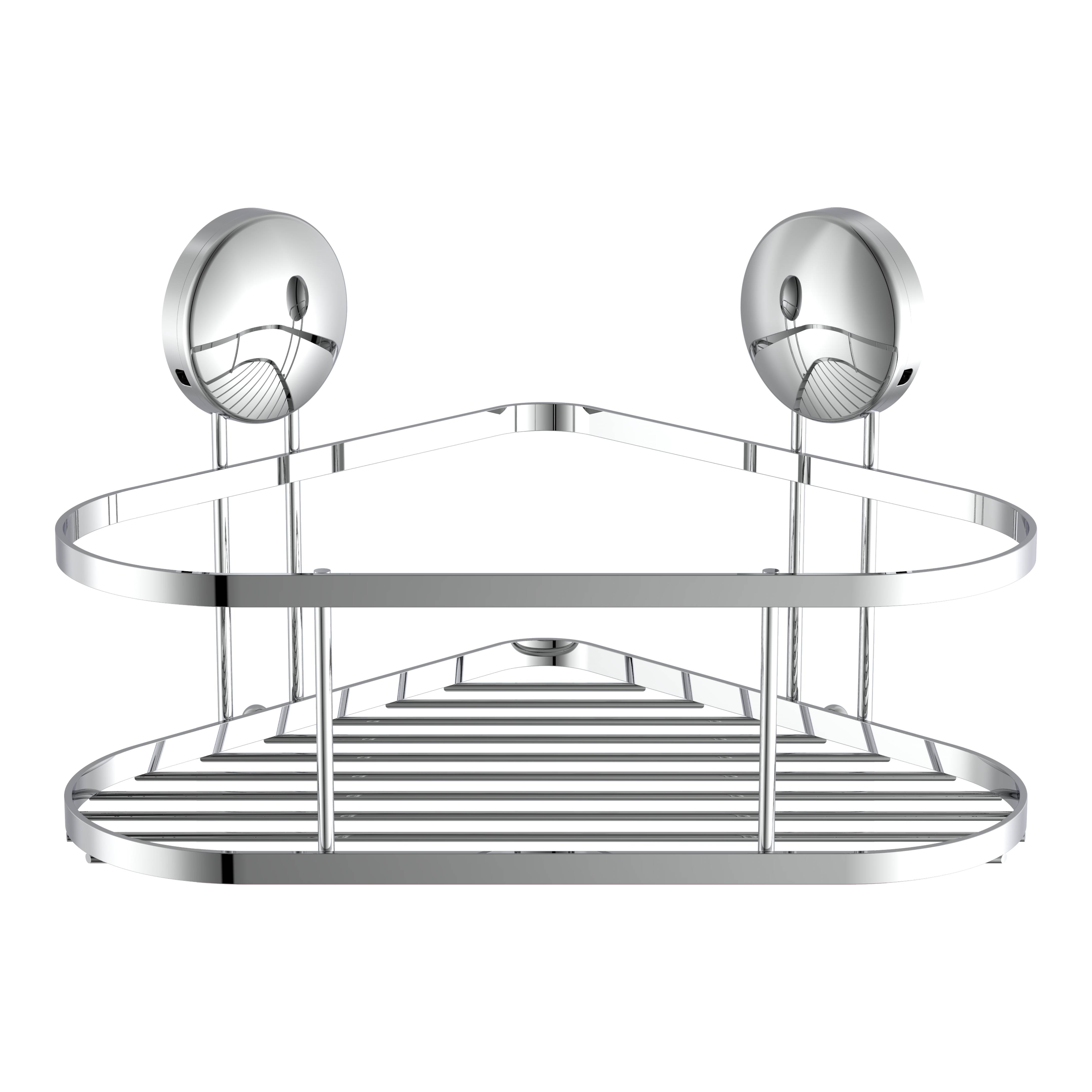 Duschablage, Chrom, zum Schrauben und Kleben