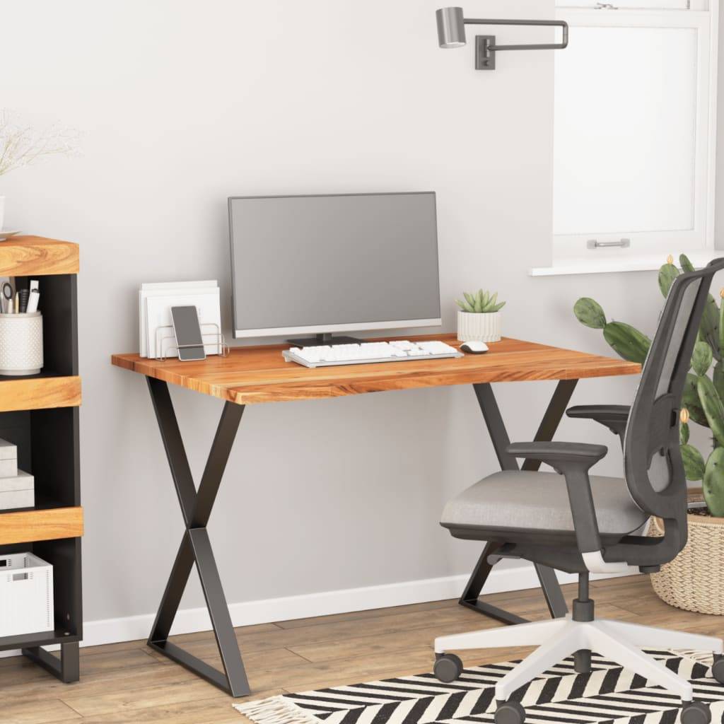 vidaXL Schreibtischplatte 110x80x2,5 cm Rechteckig Massivholz Akazie