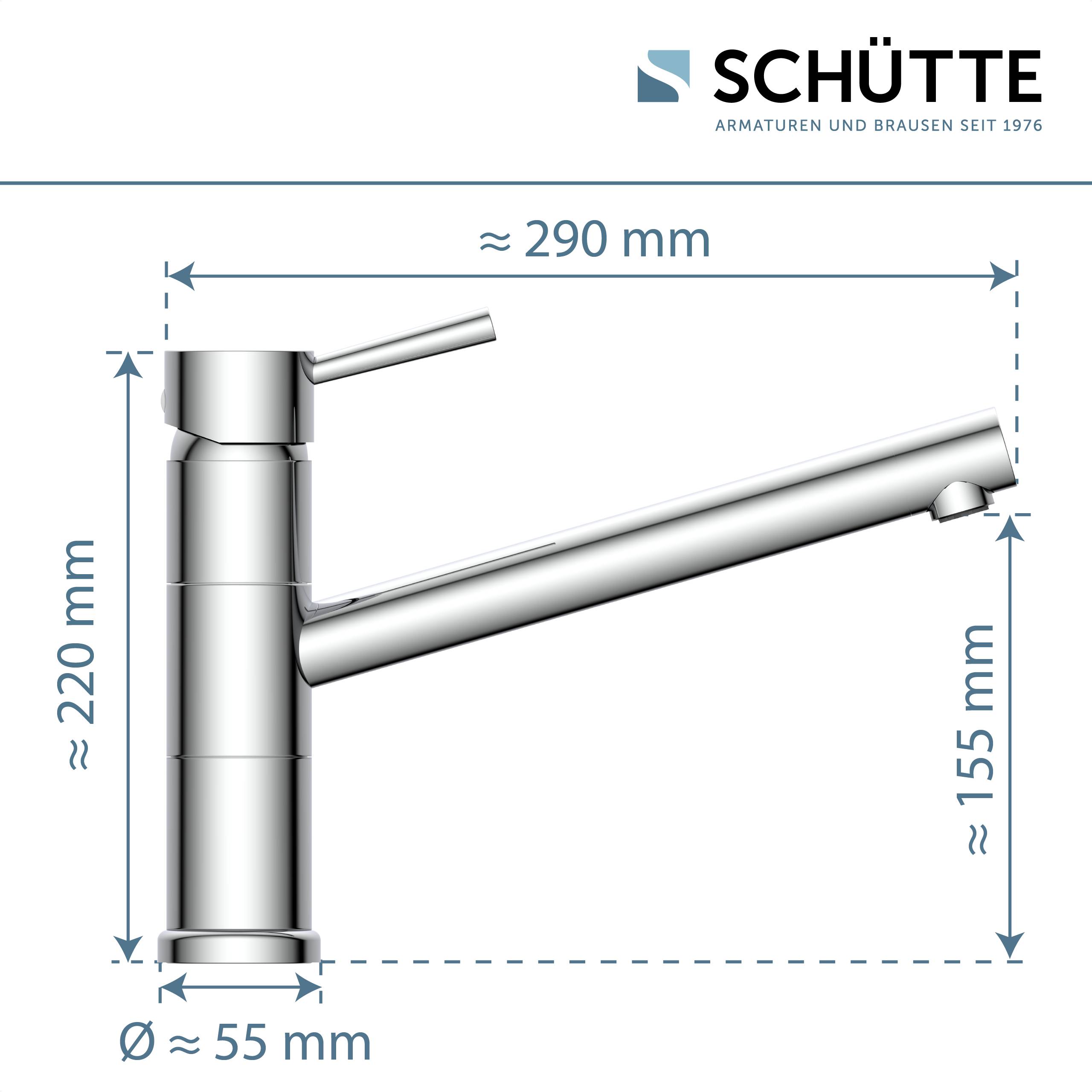 UNICORN Spültischarmatur Niederdruck, Chrom