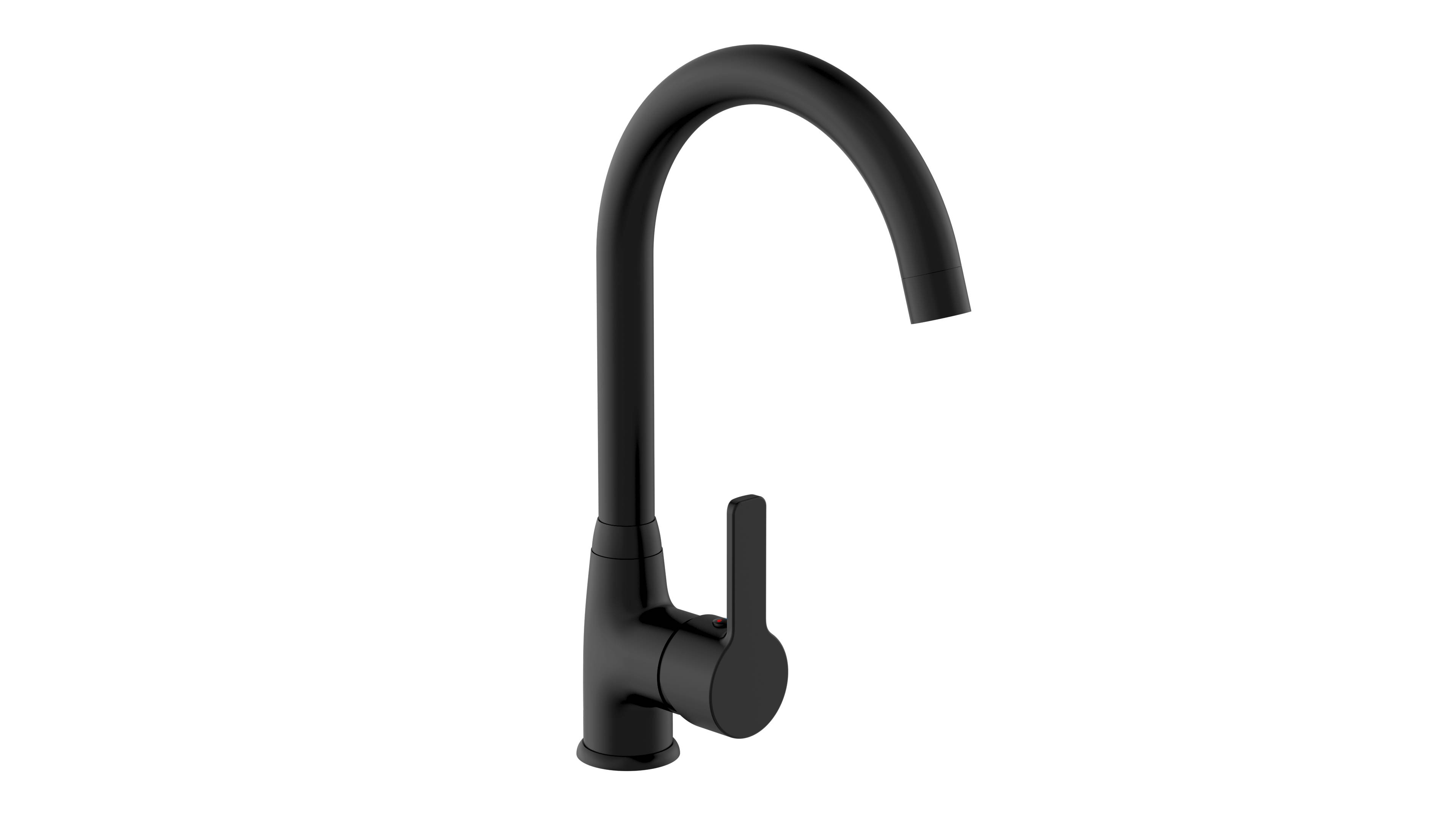 DIZIANI Spültischarmatur, Schwarz matt