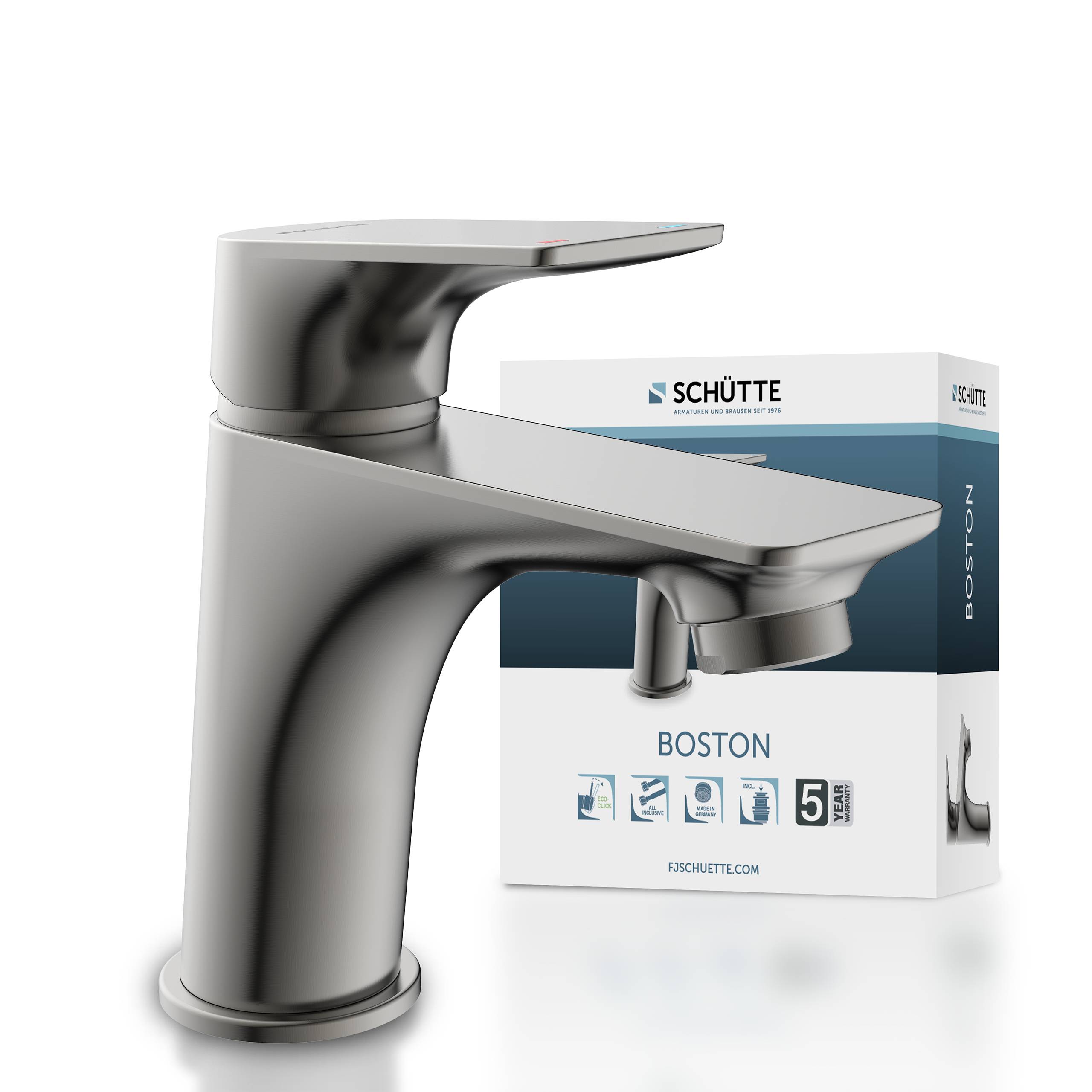 BOSTON Waschtischarmatur, Graphit matt