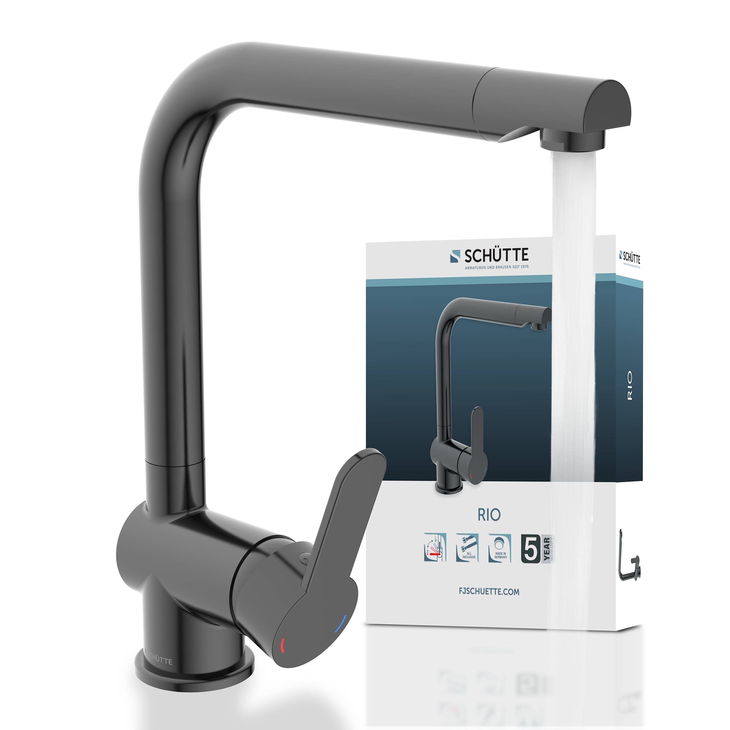 RIO Spültischarmatur, Graphit hochglanz