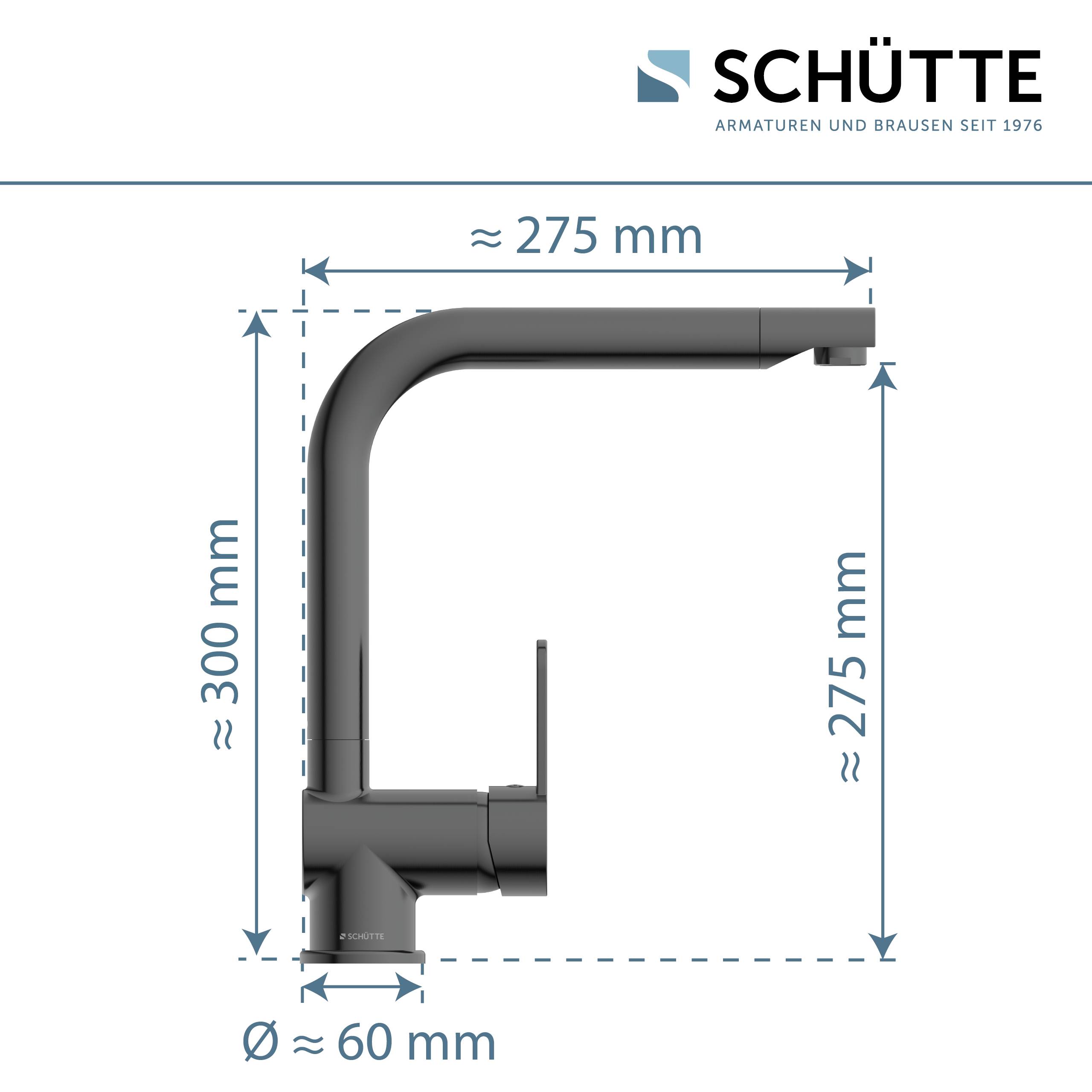 RIO Spültischarmatur, Graphit hochglanz
