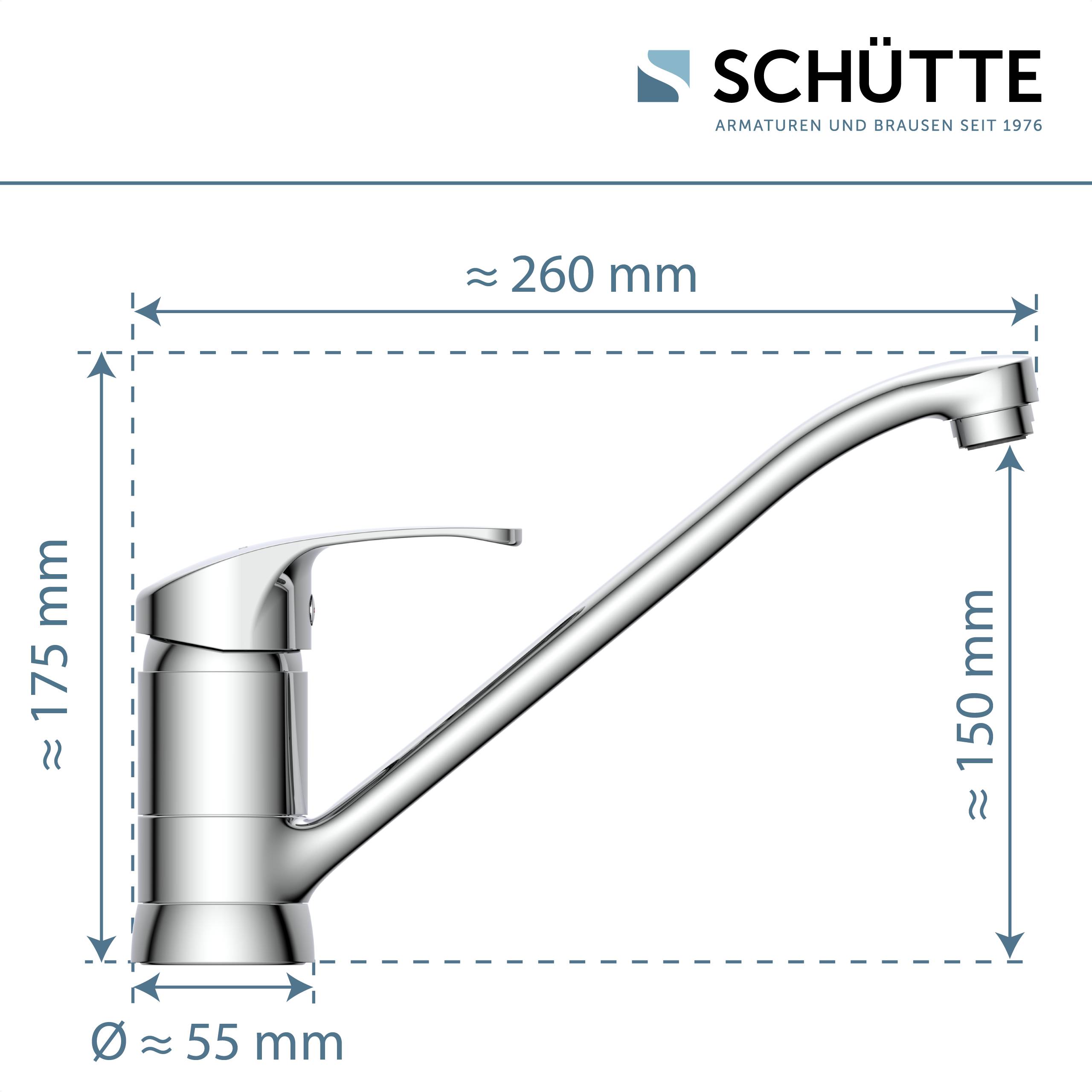 CELLINO Spültischarmatur Niederdruck, Chrom