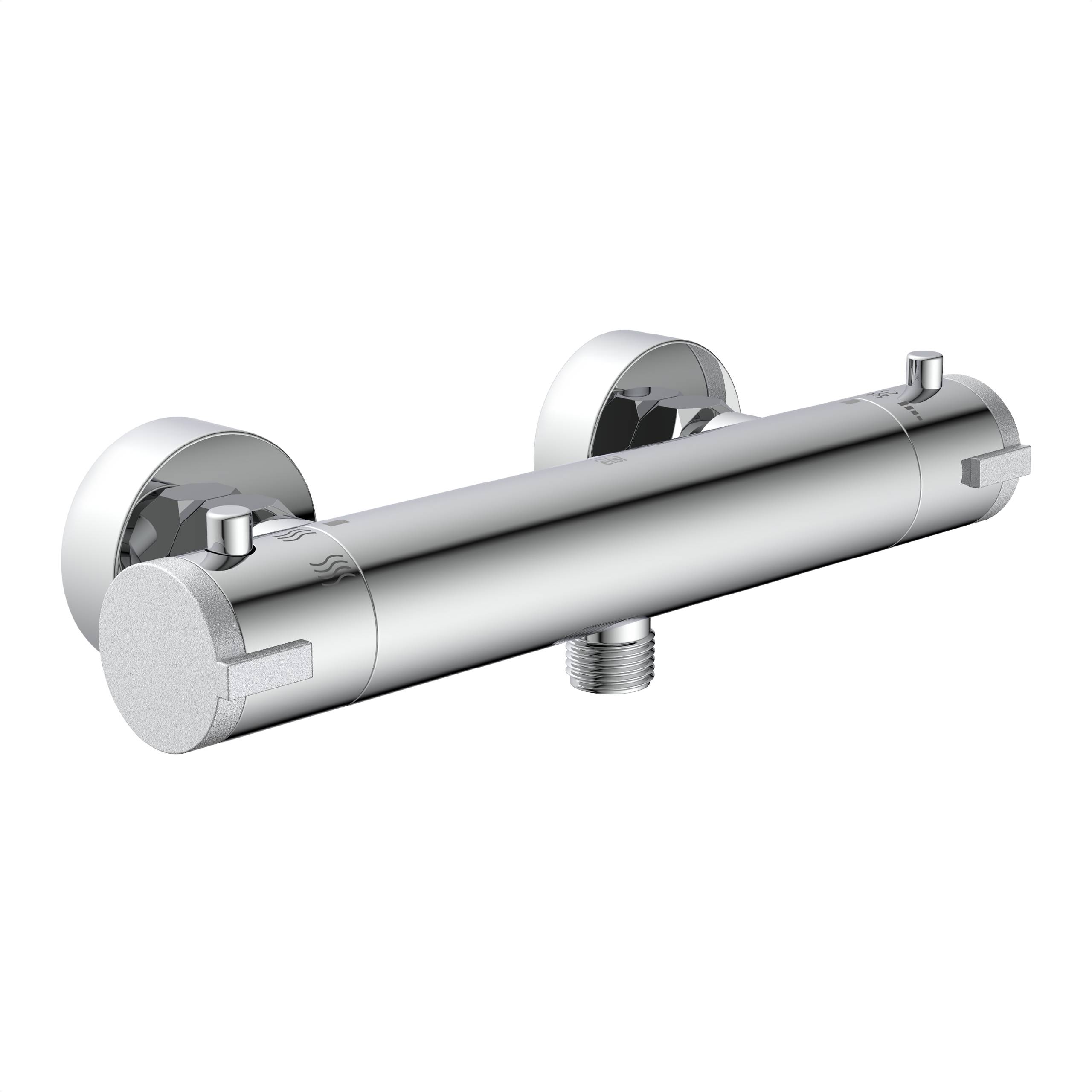 CLAUDIO Thermostat Duscharmatur, Chrom