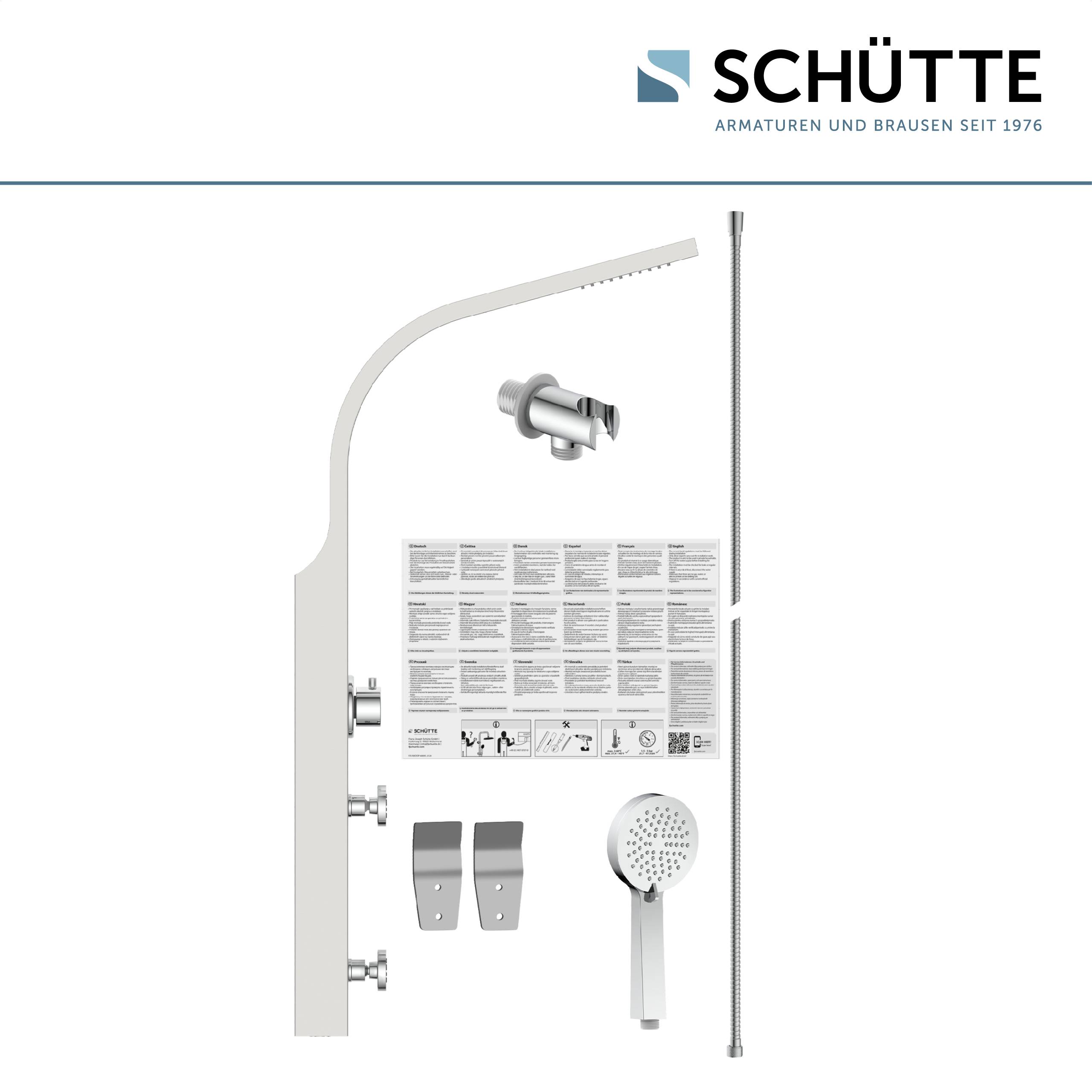 SANSIBAR Duschpaneel, Edelstahl