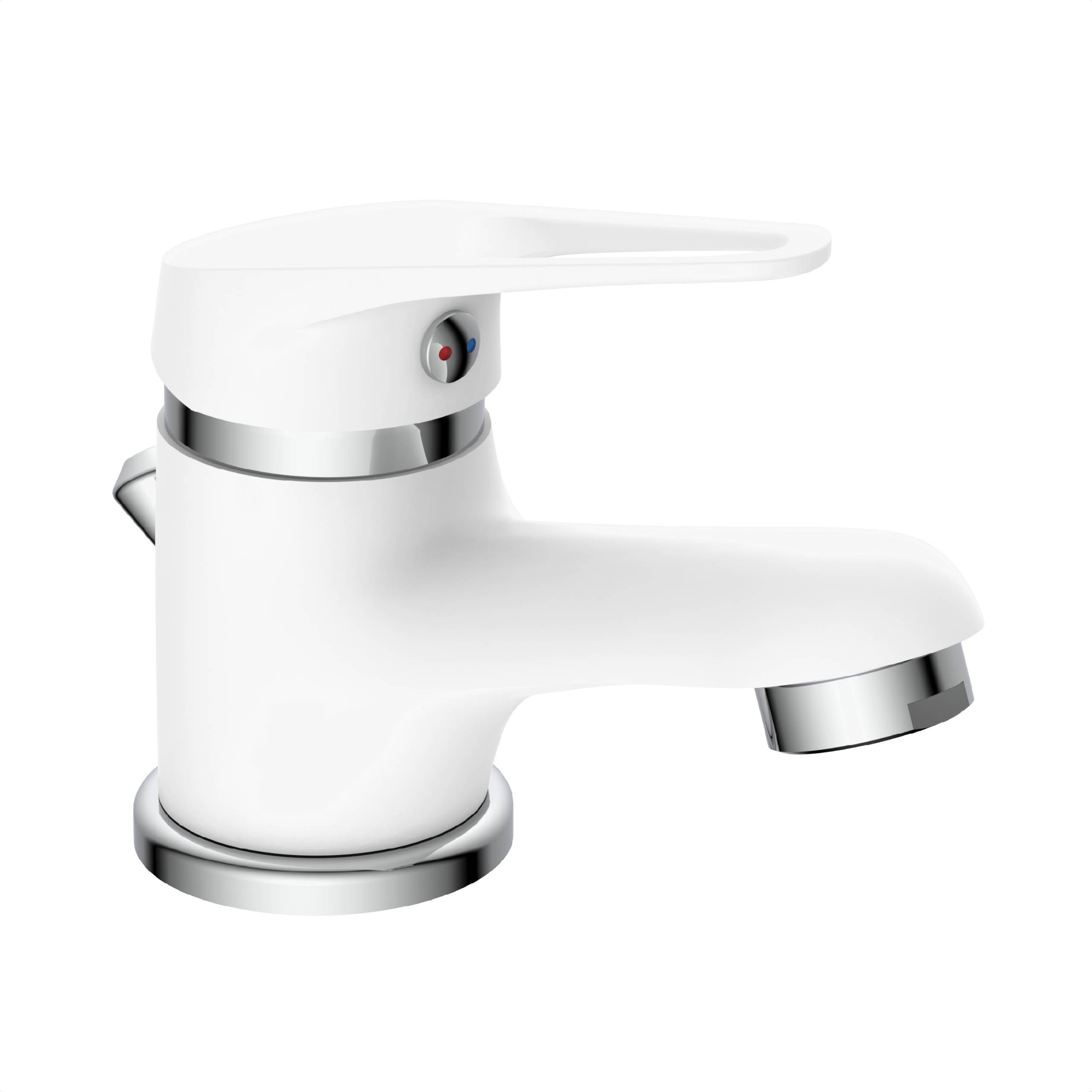 SPEED Waschtischarmatur, Weiß/Chrom