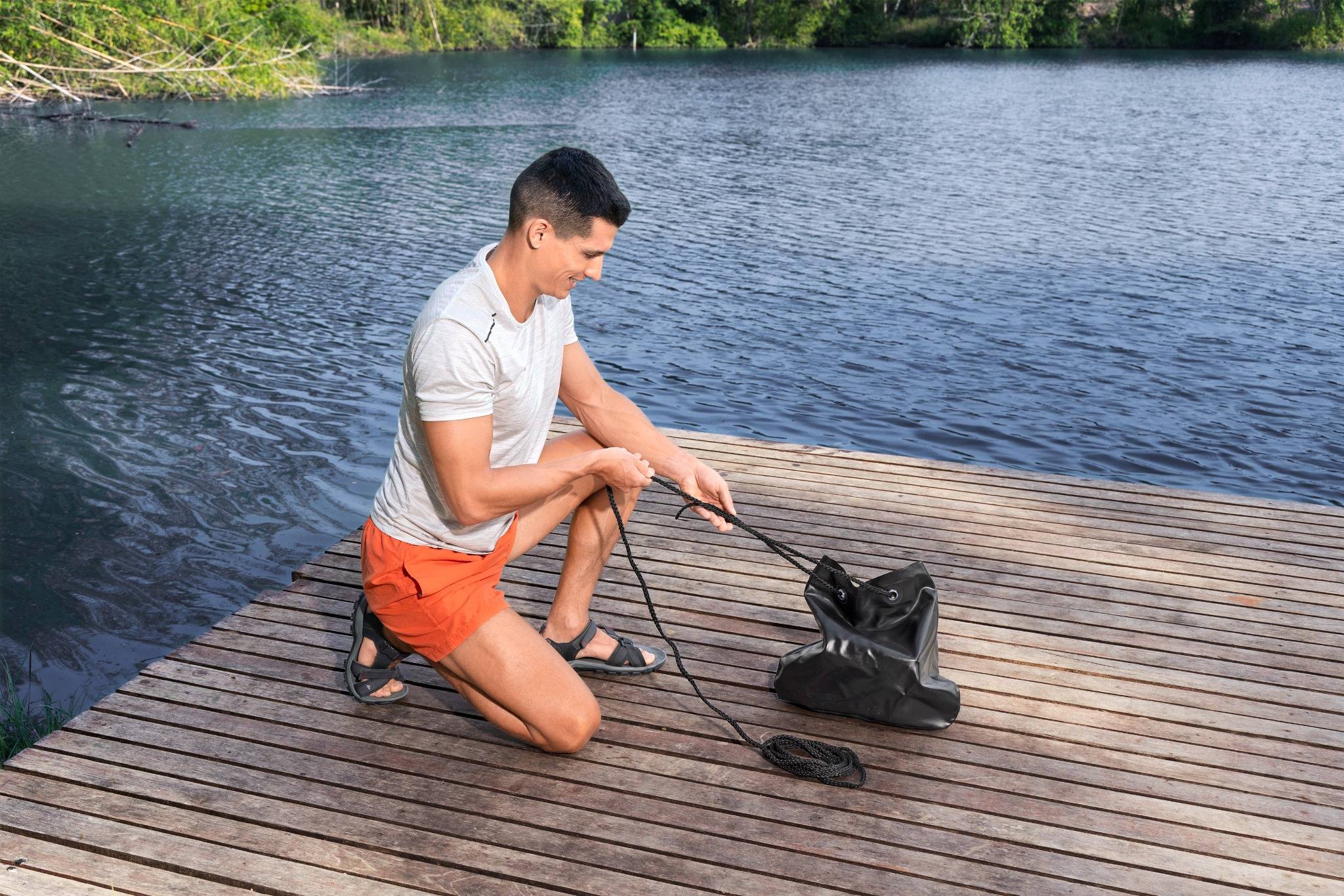 Bestway Hydro Force Summer Oasis Badeinsel für 4 Personen mit Sonnendach