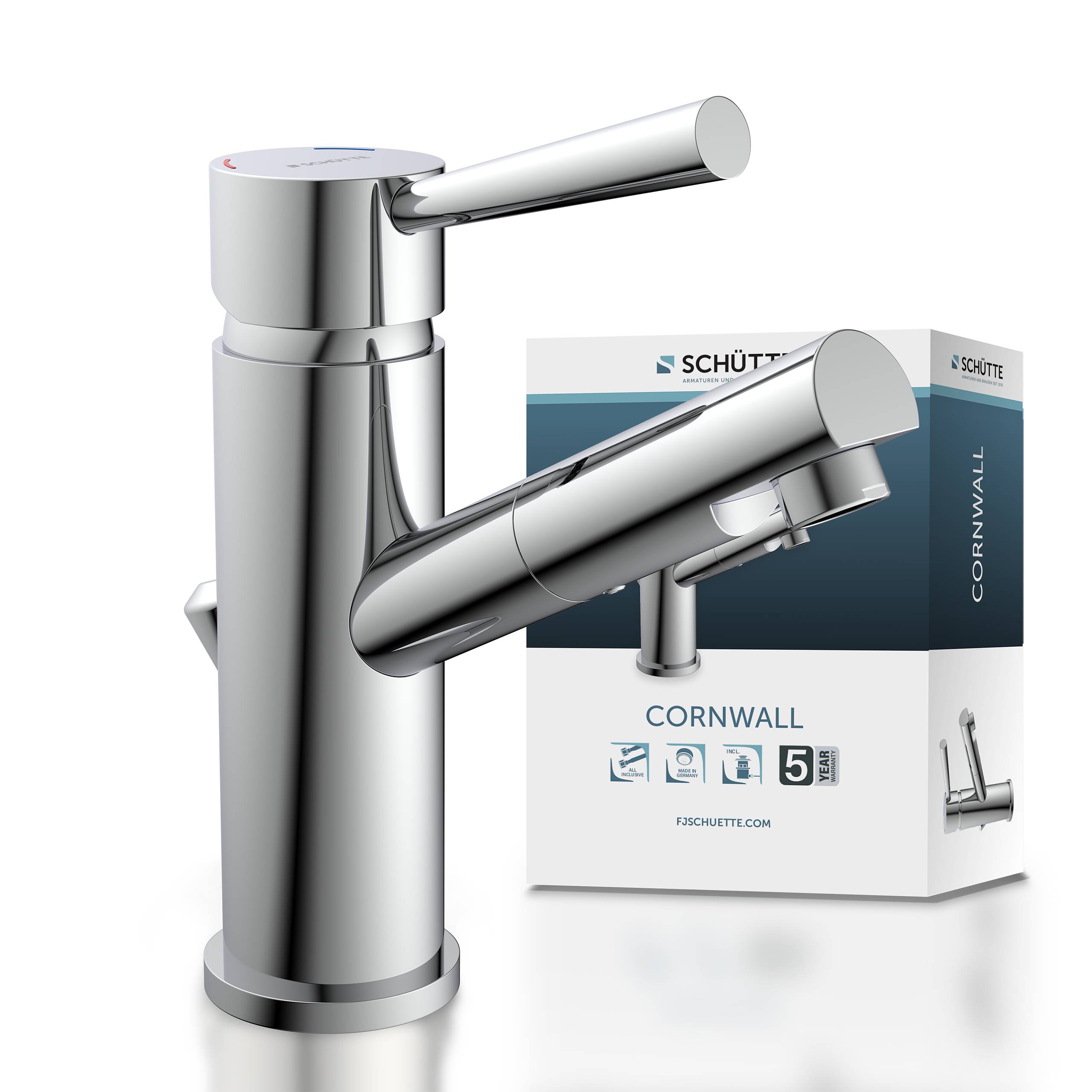 CORNWALL Waschtischarmatur, Chrom