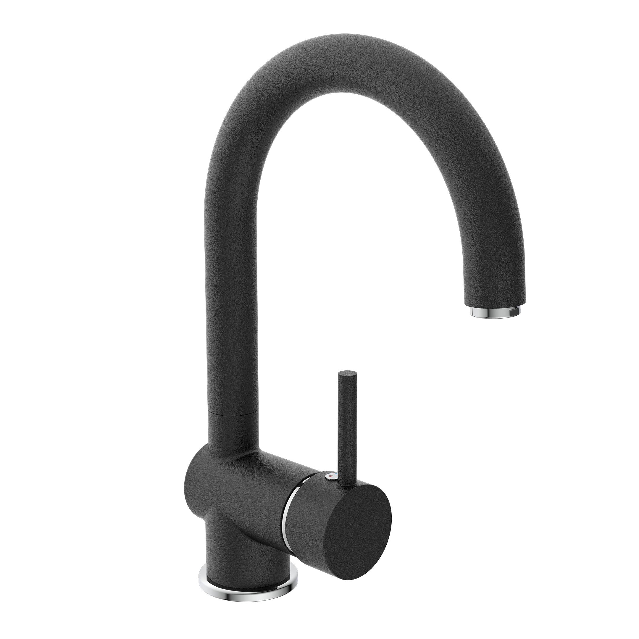 FUTURA C Spültischarmatur, Satin Schwarz