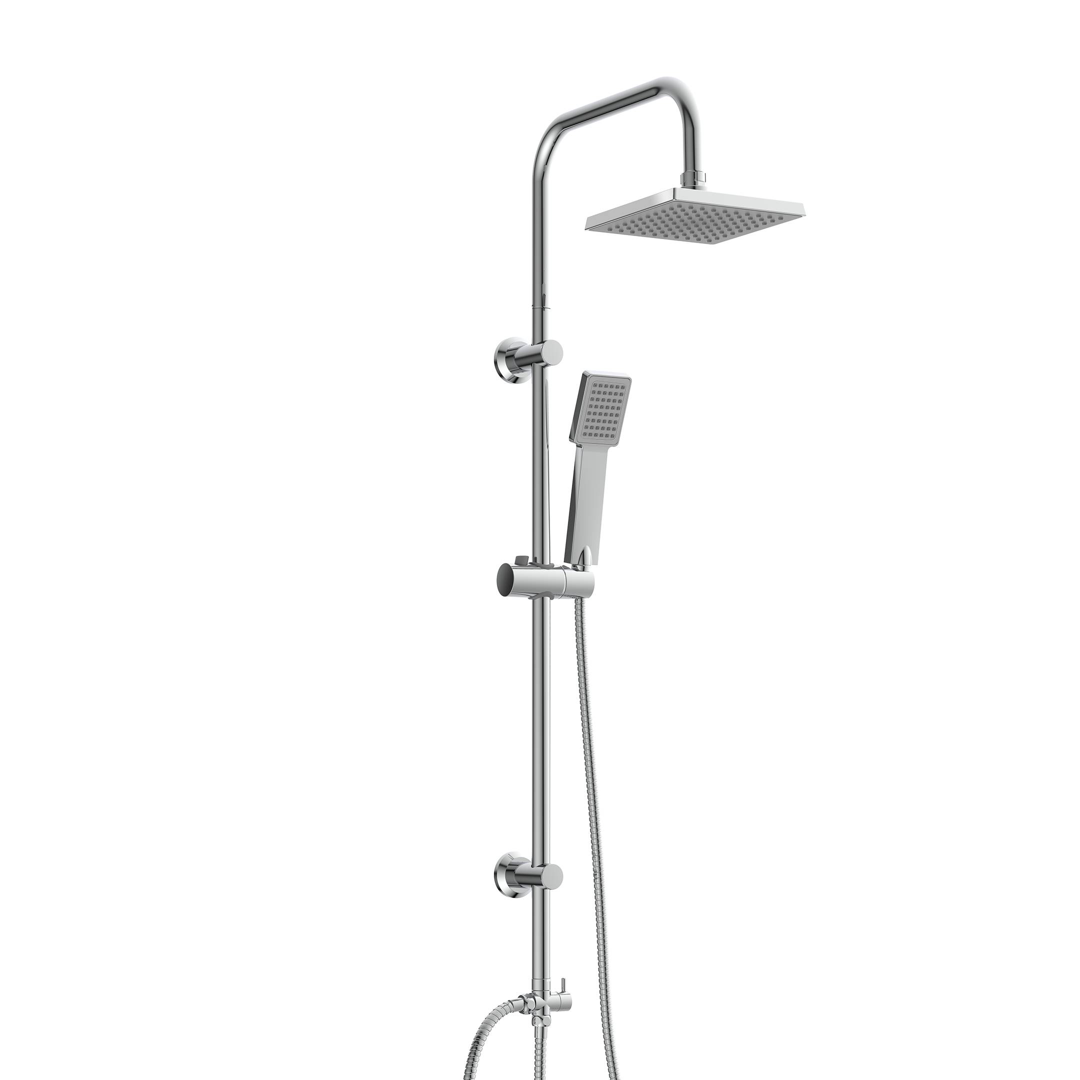 EASY ENERGY Überkopfbrause-Set, Chrom