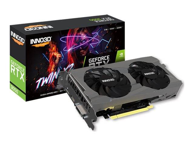INNO3D GeForce RTX 3050 Twin X2 V2 6GB GDDR6 DP HDMI DVI