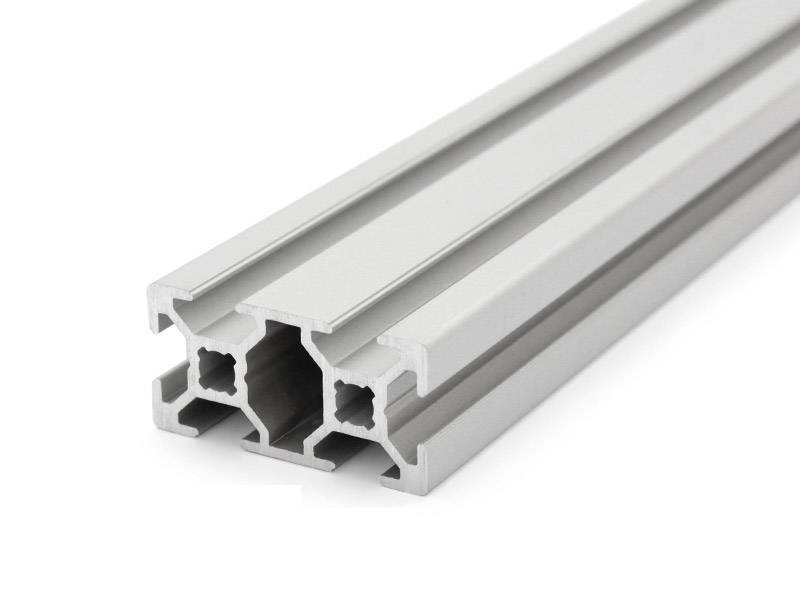 Aluminiumprofil 20x40L B-Typ Nut 6 (leicht), silber eloxiert. Aluminium Profil 20x40 Alu Profil 20 x 40 Montage- Systemprofil 730mm