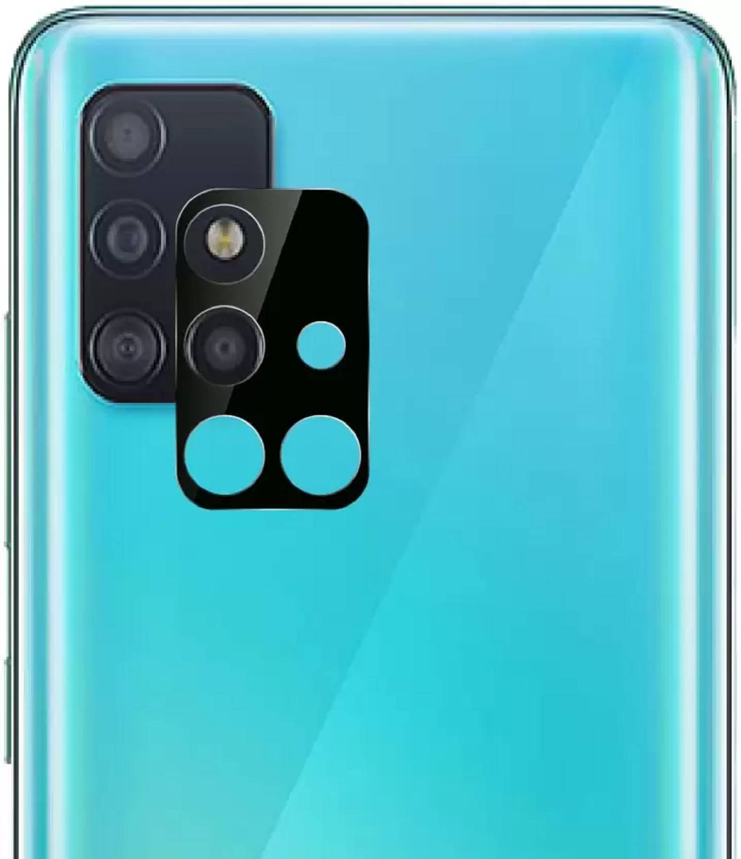 2x Kamera 9H Panzerhartglas für Samsung Galaxy A51 3D KLAR ECHTES TEMPERED Panzerglas Kameraglas Kamerhartglas Kameraschutzglas Schutzglas