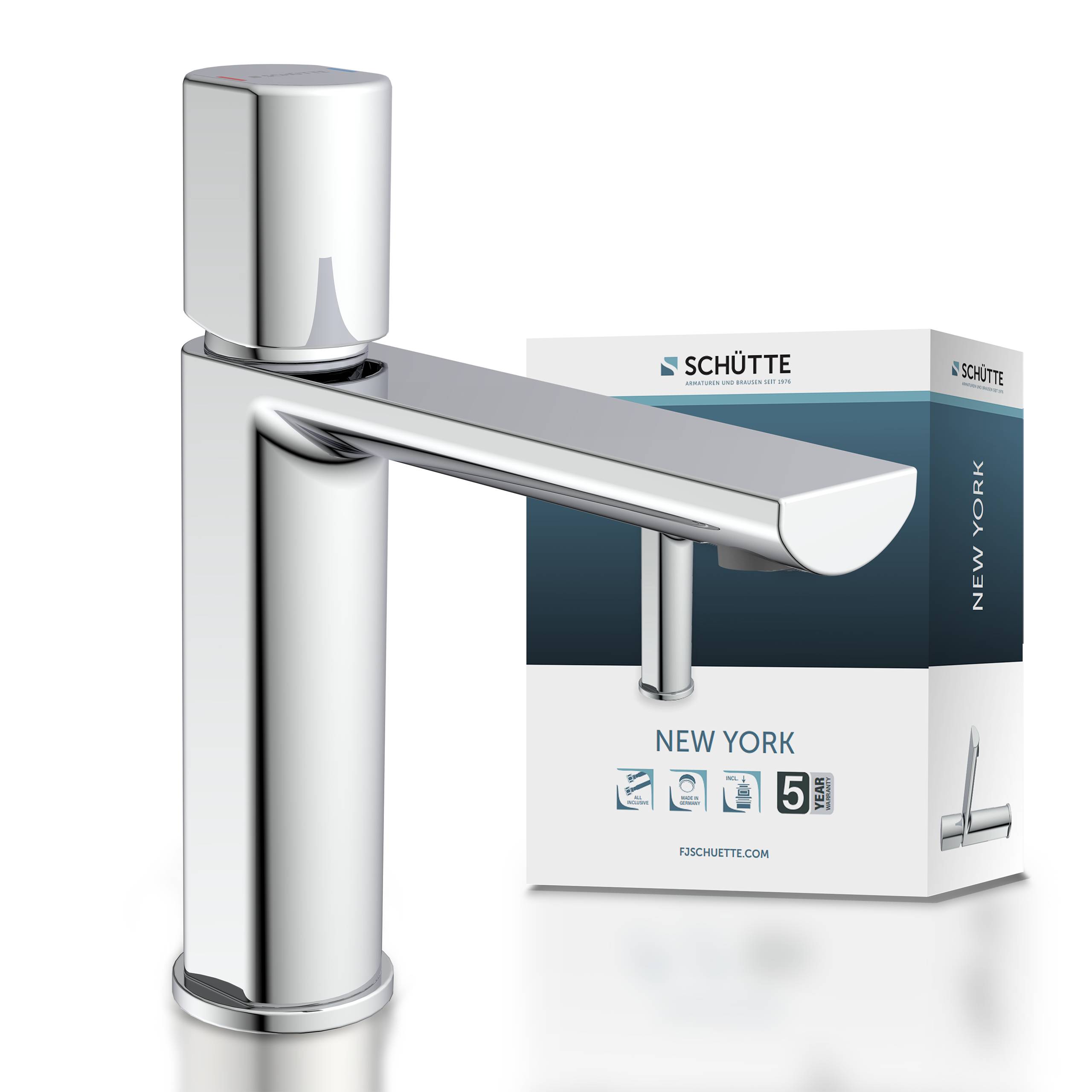 NEW YORK Waschtischarmatur, Chrom