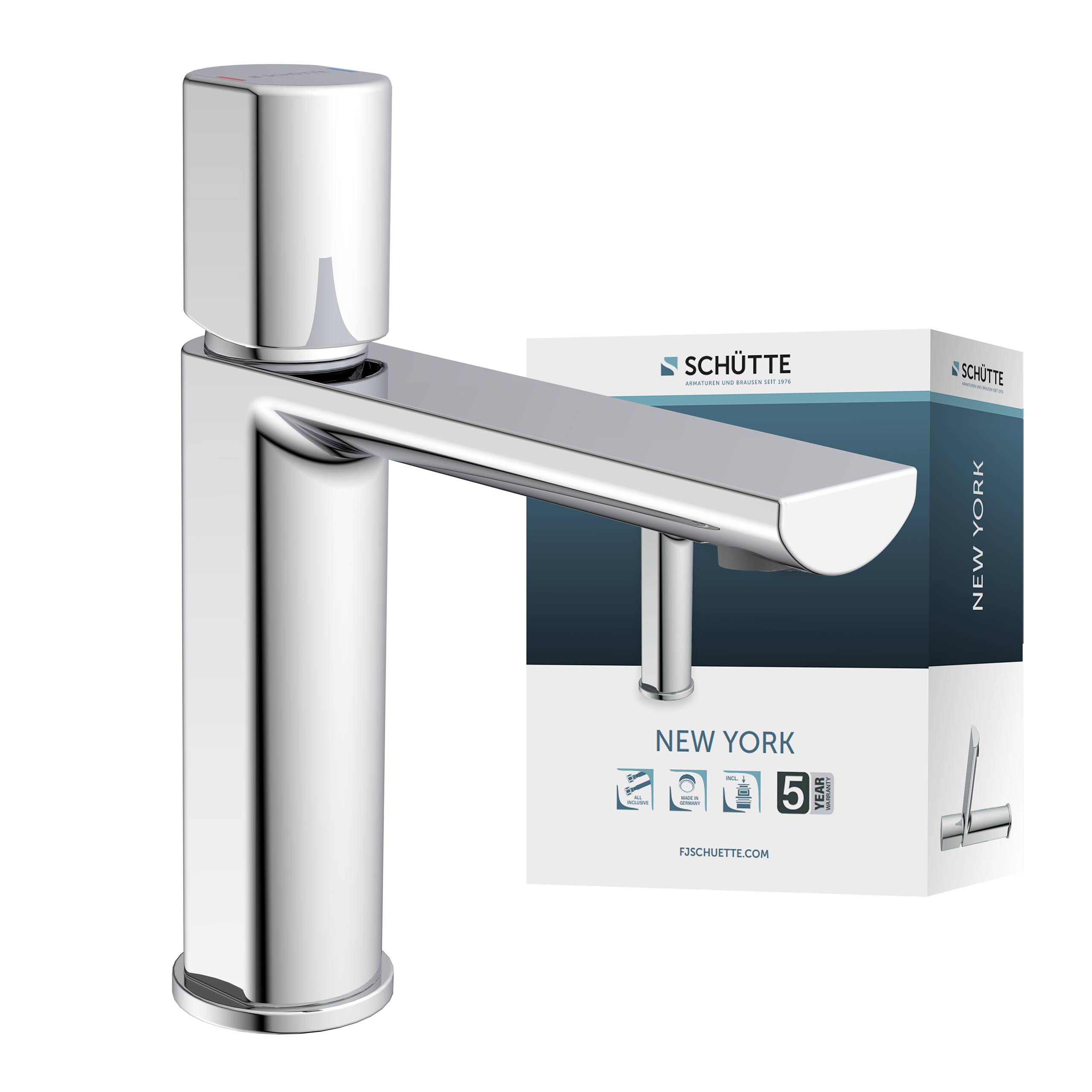 NEW YORK Waschtischarmatur, Chrom