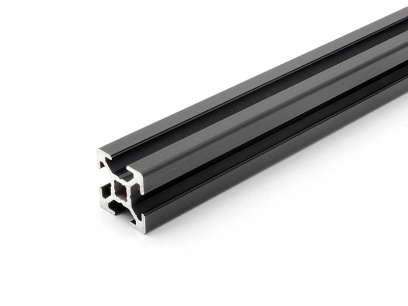 Aluminiumprofil schwarz 20x20L B-Typ Nut 6 (leicht). Aluminium Profil 20x20 Alu Profil 20 x 20 Montage- Systemprofil 1990mm