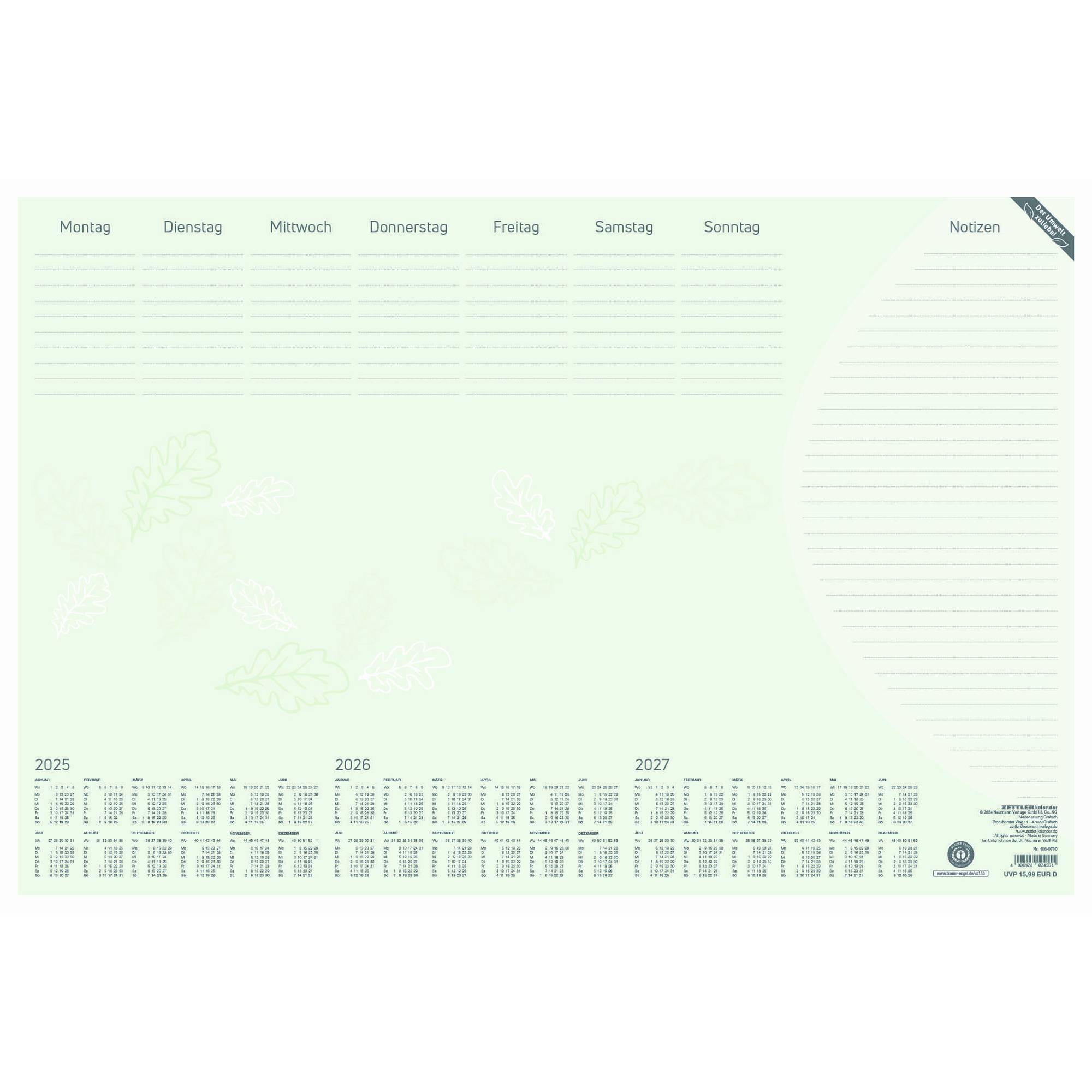 ZETTLER Schreibunterlage 106-0700