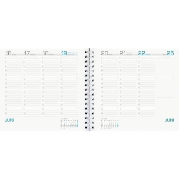 Wochenbuch Assessor 790 15,8x14,7cm 1 Woche/2 Seiten 2025