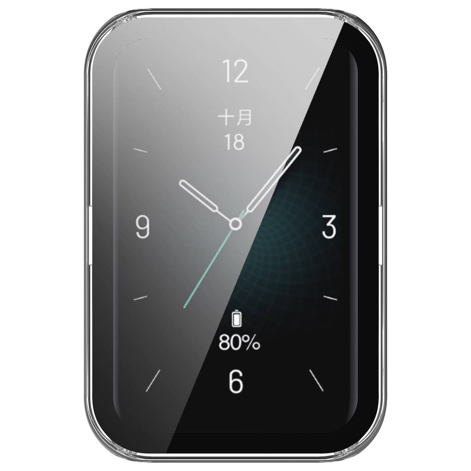 Für Honor Band 9 Kunststoff Smart Watch Hülle + H9 Schutz Hart Glas Transparent