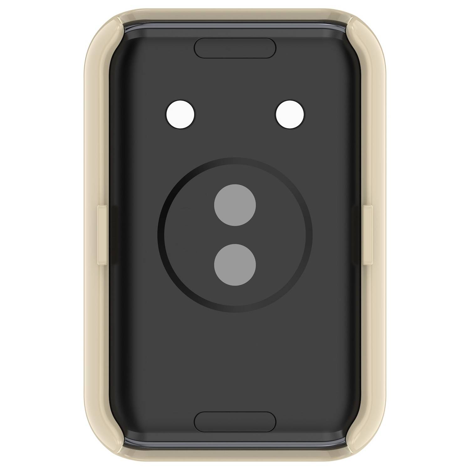 Für Honor Band 9 Kunststoff Smart Watch Hülle + H9 Schutz Hart Glas Weiß