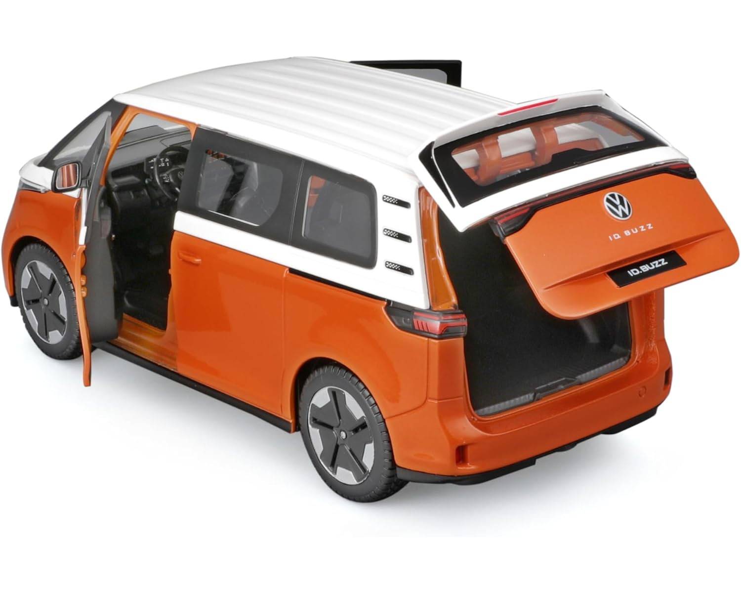 Maisto 32914O - Modellauto - VW ID.Buzz (weiß-orange, Maßstab 1:24) Modell Auto Spielzeugauto