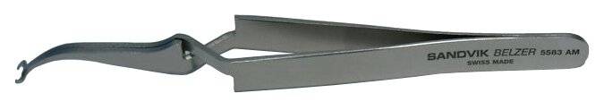 SMD-Pinzette, Edelstahl, für SMD-Gehäuse 8, 14, 16, 115 mm