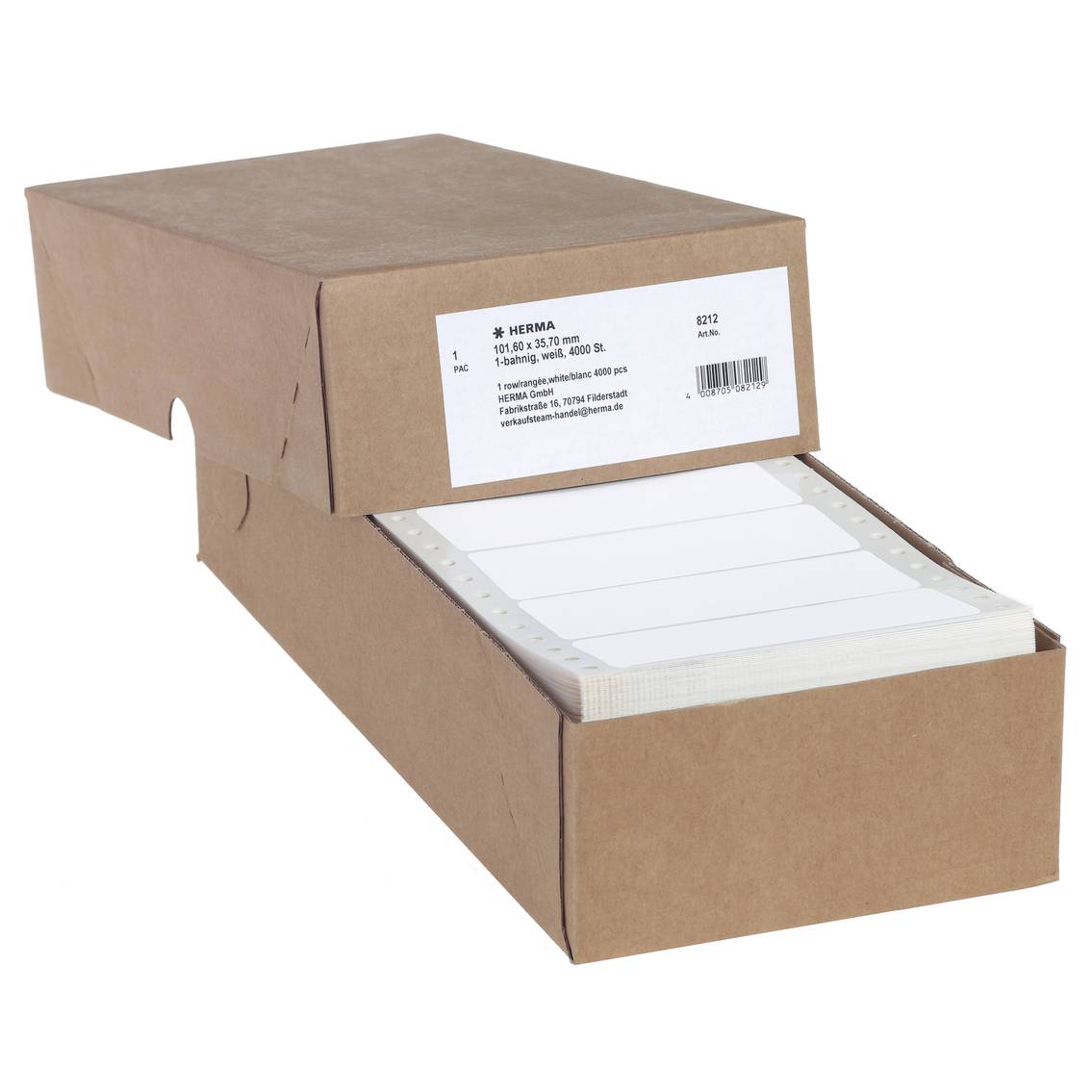 HERMA Computeretiketten weiß 101,6x35,7 mm Papier 4000 St. Multimedia-Technik Etiketten