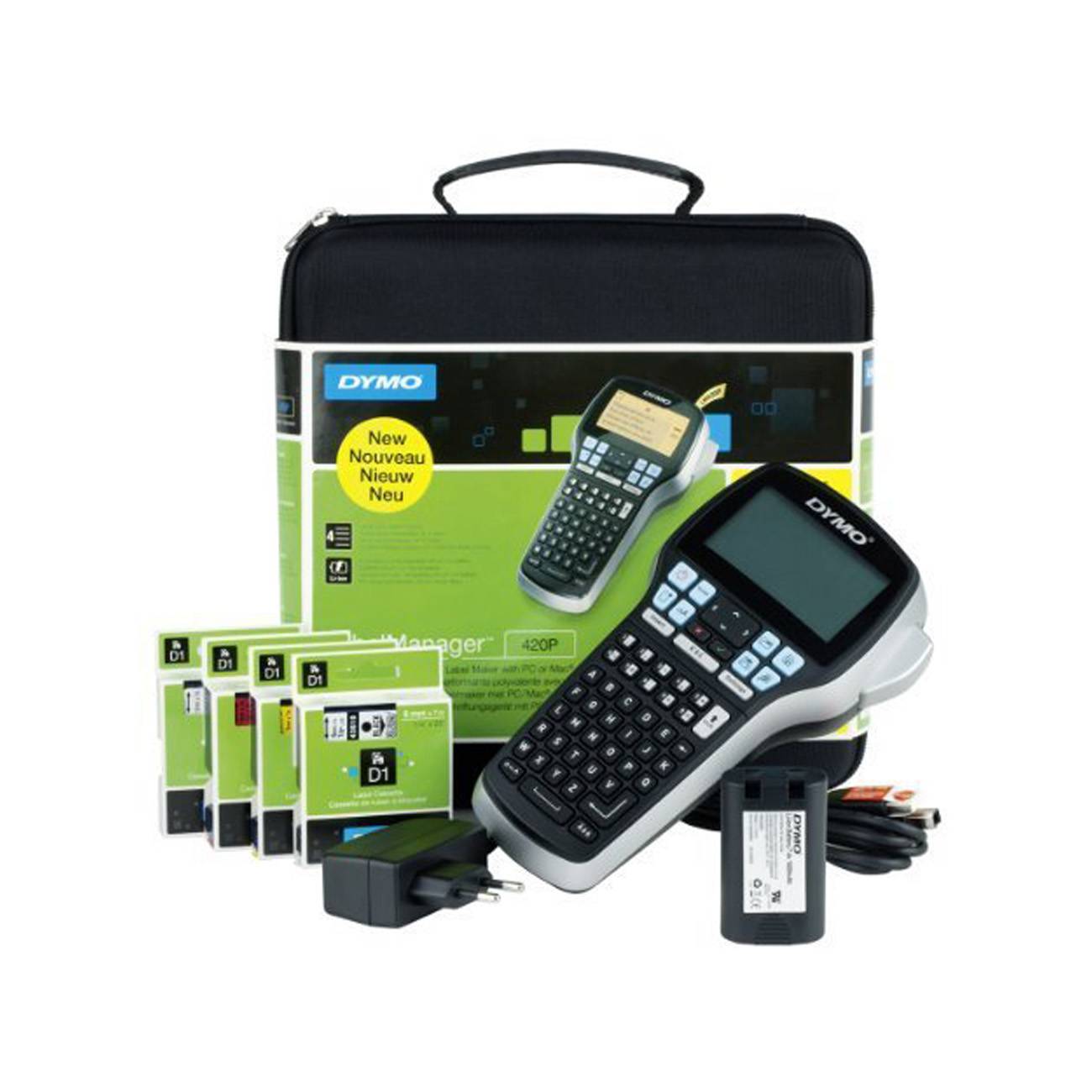 DYMO LabelManager 420P im praktischen Koffer (SoftCase) Multimedia-Technik Etikettendrucker