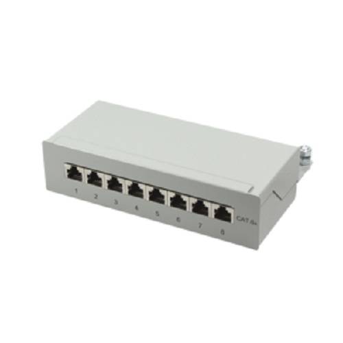 Logilink Patchpanel Cat.6A Tisch/Wand 8-port, grau Multimedia-Technik