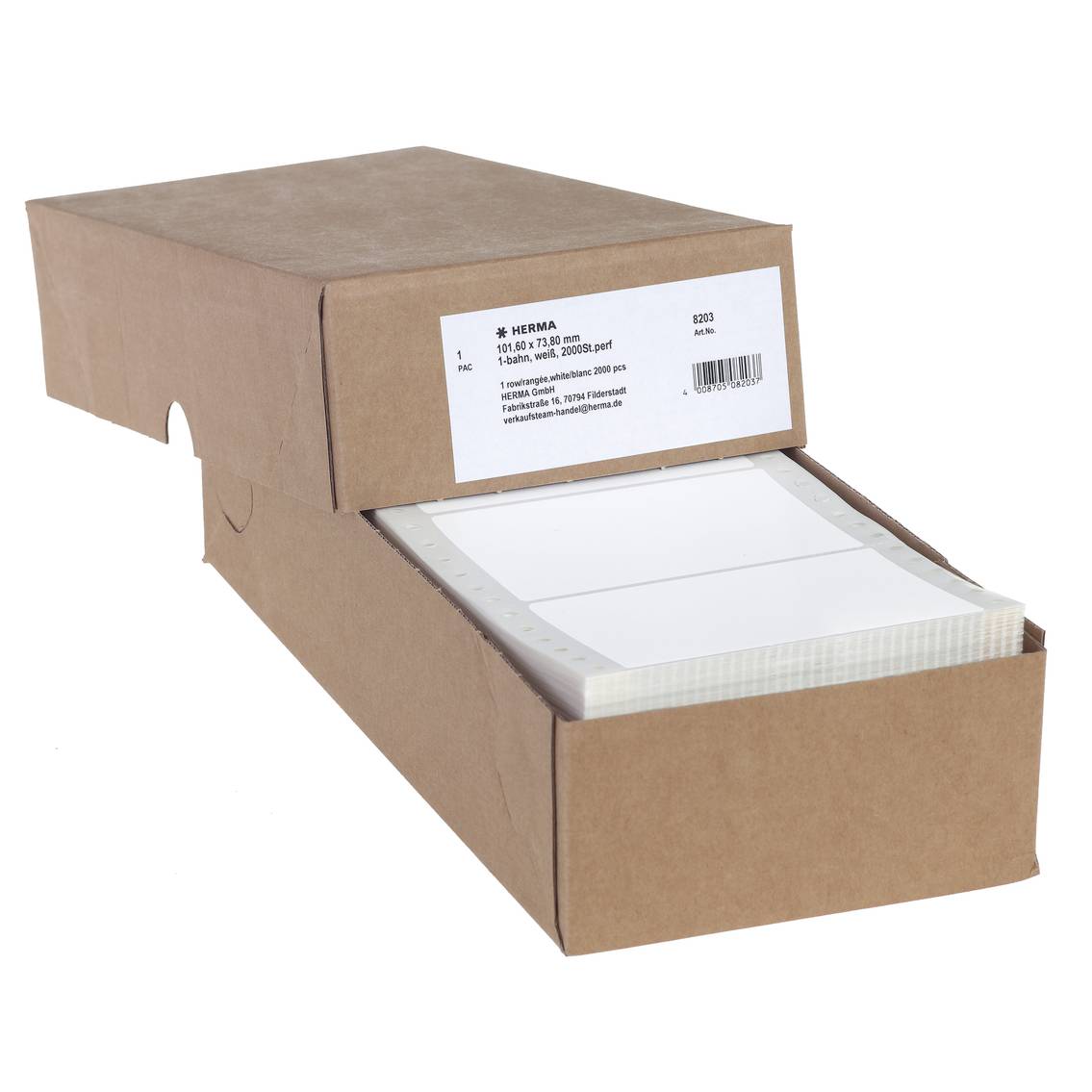 HERMA Computeretiketten weiß 101,6x73,8 mm Papier 2000 St. Multimedia-Technik Etiketten