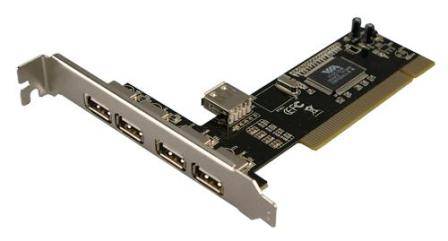 Logilink PCI Schnittstellenkarte USB 2.0 4+1x Multimedia-Technik PCI Karten