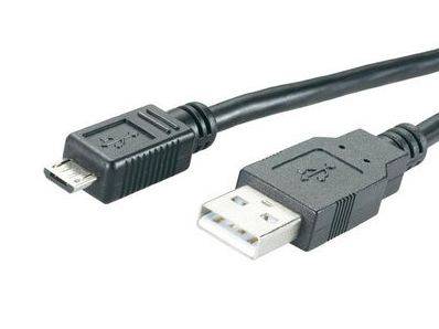 MediaRange Lade-und Datenkabel USB auf Micro-USB 1,2m sw Multimedia-Technik USB-Kabel