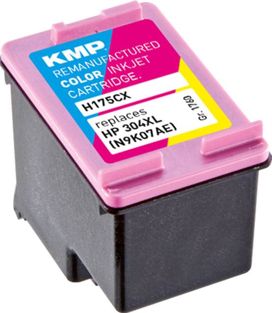 KMP Patrone HP 304XL (N9K07AE) 3-color 300 S. H175CX refilled Multimedia-Technik Patronen HP