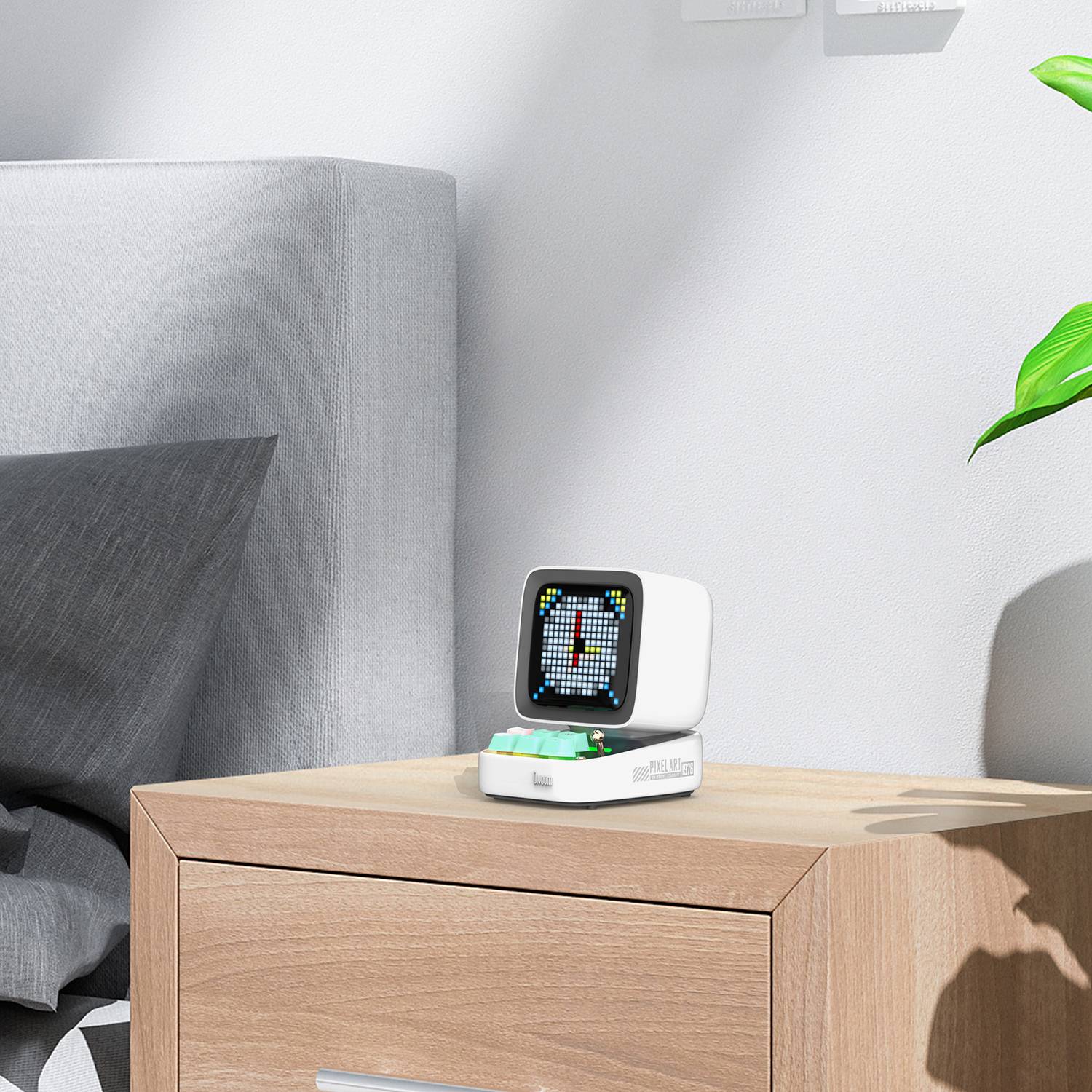 Divoom Lautsprecher Dito Pro Bluetooth weiß Multimedia-Technik Aktivboxen Mobil