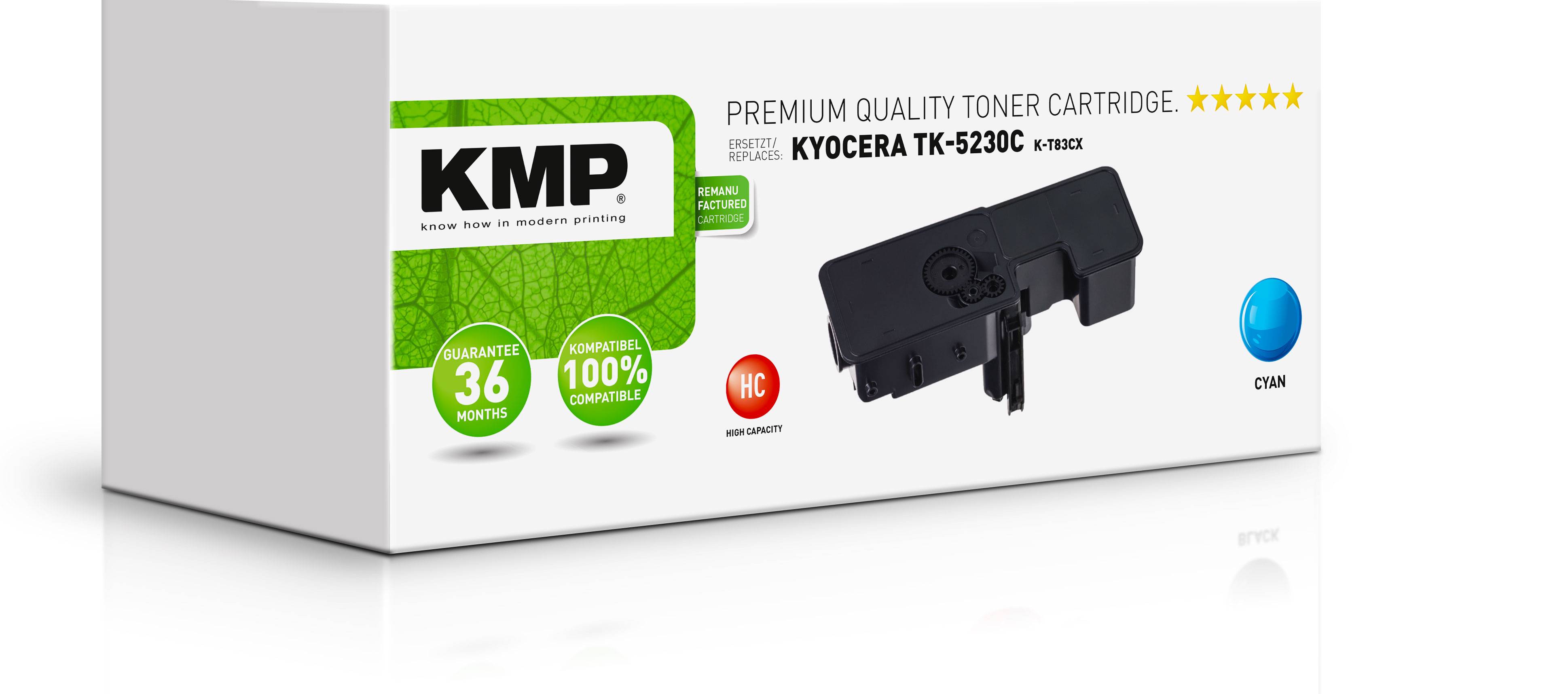 KMP Toner Kyocera TK-5230C/TK5230C cyan 2200 S. K-T83CX remanufactured Multimedia-Technik