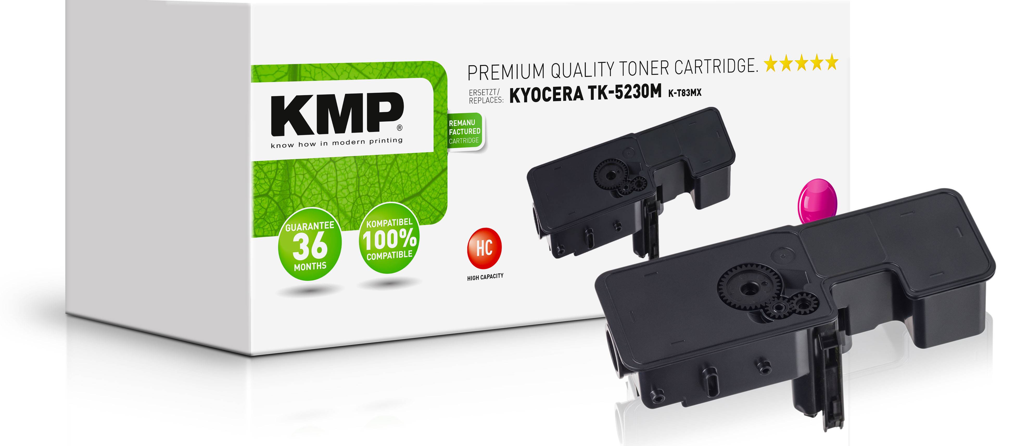 KMP Toner Kyocera TK-5230M/TK5230M magenta 2200 S. K-T83MX remanufactured Multimedia-Technik
