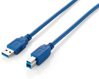 Equip 128291 USB Kabel USB 3.2 Gen 1 (3.1 Gen 1) 1 m USB A USB B Blau Multimedia-Technik