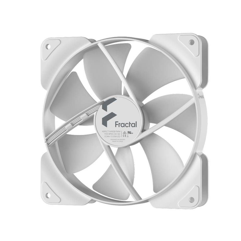FRACTAL DESIGN Lüfter Aspect 14 RGB PWM White Frame Multimedia-Technik