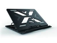 Conceptronic ERGO Laptop Cooling Stand Laptop-Ständer Schwarz 39,6 cm (15.6) Multimedia-Technik