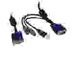 Inter-Tech IPC 19 KVM-Kabel VGA/PS2/USB, 3 m Länge Multimedia-Technik KVM Switches